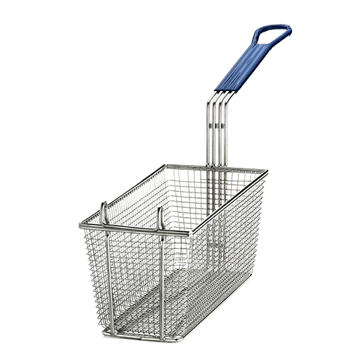 Rectangular Fry Basket with Hook Blue