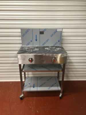 2 Burner Commercial Gas Cooker EN2102  *BRAND NEW*