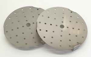 2 x Bain Marie Perforated Strainer Round Pot