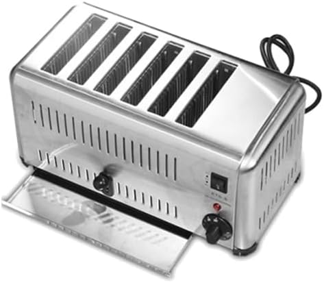6 Slice Toaster Commercial - Extra Wide Slots +5 Speed
