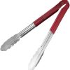 Stainless Steel Cooking Tongs (12", Red)