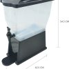 51gGDan5kuL._AC_SX679_.jpg Hakka 11L Juice Dispenser, 3 Gallon Commerial Drinks Beverage Dispenser with Faucet for Cold Fruit Drink, Tea