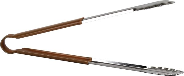 Stainless Steel Cooking Tongs (12″, Brown)
