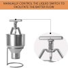 2.5 L Donut Dispenser with Stand - Stainless Steel Portable Donut Shape Waffle Maker