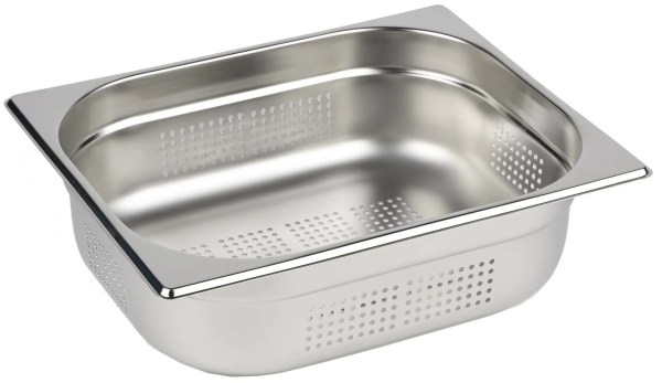 1/2 Half Size Perforated Stainless Steel Gastronorm Container 100mm