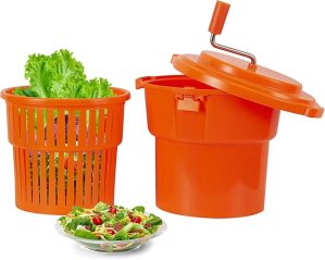 Hakka Commercial Salad Spinner 10L/2.5 Gal Lettuce Spinner
