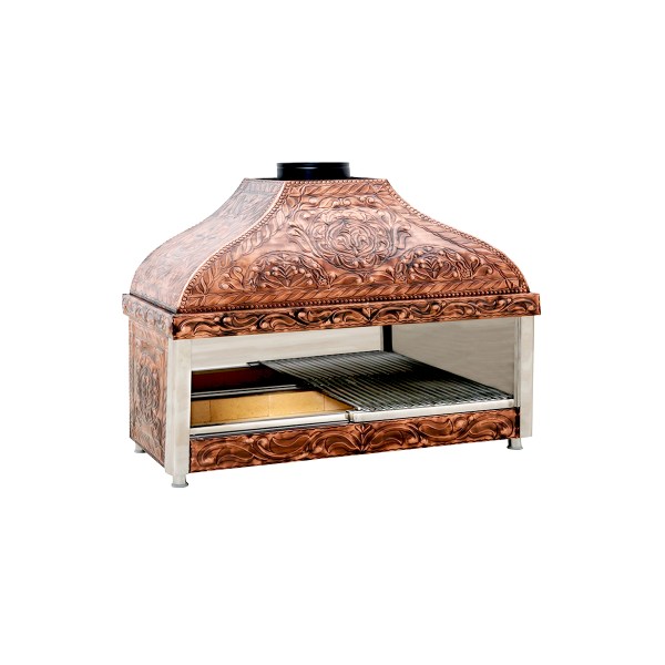 Copper-BBQ-Mangel-Gril-1.2-Metre.jpg Bakir Mangal / Charcoal Grill 1.2m