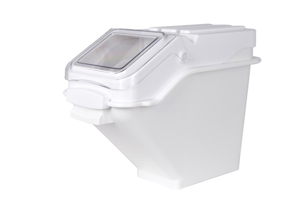 DSC_3188-w.jpg 24L Mobile Ingredient Bin, Commercial Movable Rice/Sugar/Flour Bin with lid