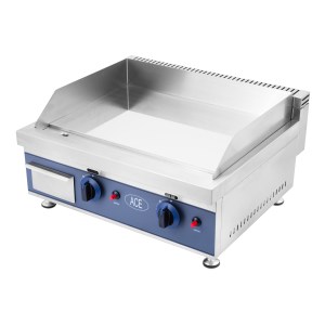 ACE 60cm Commercial LPG Gas Griddle (Chrome)
