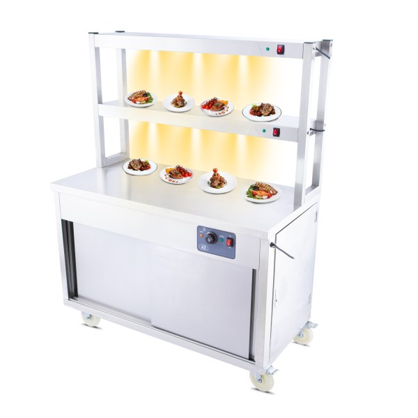 ACE Hot Cupboard with 2 Tier Heated Gantry 120cm