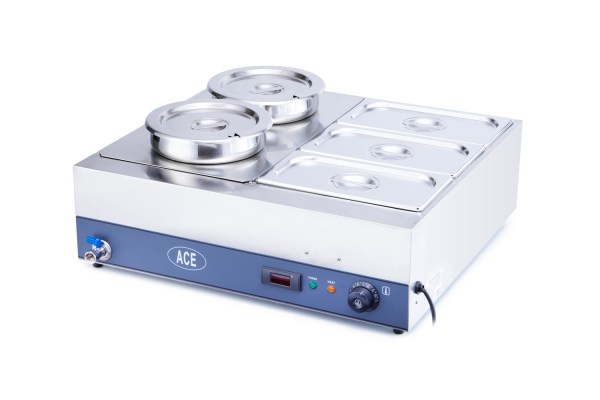ACE 5 Pot Wet Bain Marie Digital Temp Display