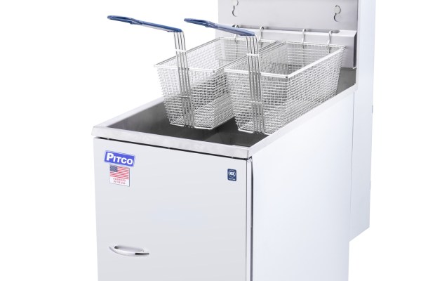 Pitco 35C Single Tank, Twin Basket 18 Litre Gas Fryer