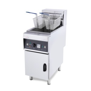 Hakka Electric Deep Fryer Single Tank Twin Basket 20L