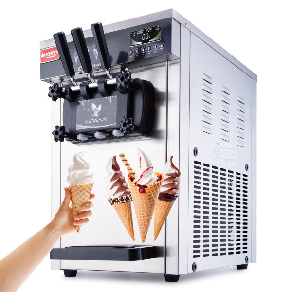 Hosty Triple Head Ice Cream Machine