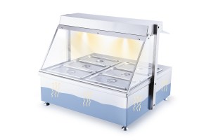 Bain Marie With Glass, Heated Gantry Lights 73cm (New Design)