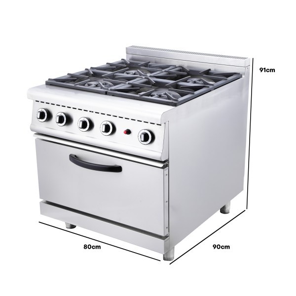 IMG_3176-w-size.jpg Professional Gas Range Oven with 4 Burners