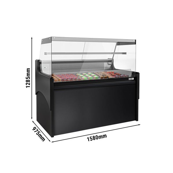Display Fridge /meat counter - 1580mm - with LED lighting & 1 shelf