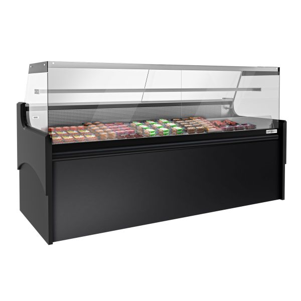 Display Fridge / Meat counter - 2480mm - with LED lighting & 1 shelf