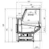 Display Fridge /meat counter - 1880mm - with LED lighting & 1 shelf