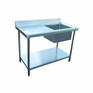 Commercial Stainless Steel Kitchen Sink 1m Left Hand Drainer