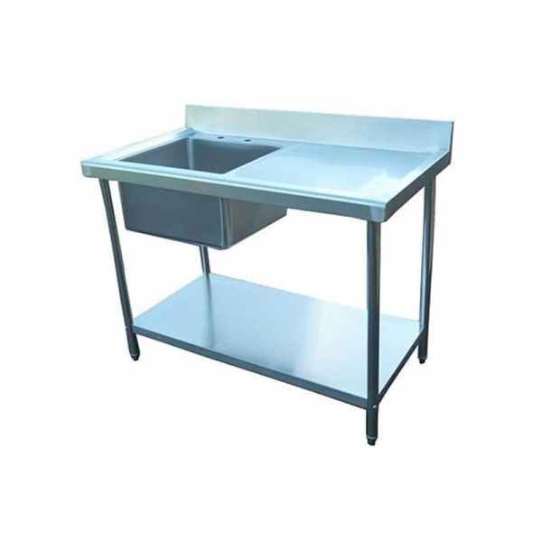 Commercial  Stainless Steel Kitchen Sink 1m Right Hand Drainer