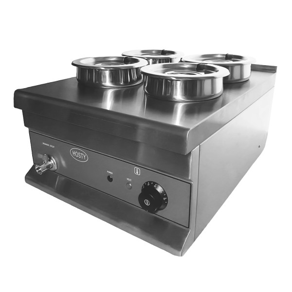 HOSTY 4 Pot Wet Round Bain Marie