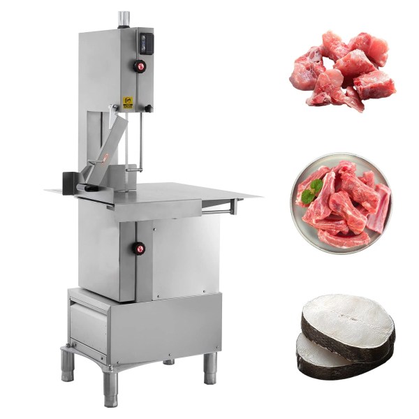 Hosty 79" Blade Stainless Steel Floor Model Vertical Band Meat Saw - 2 hp, 110V