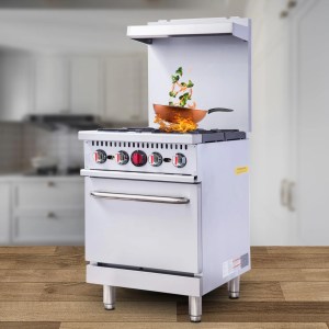 Natural Gas  4 Burners Cooker Range With Oven