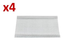 X 4 HEAVY DUTY STAINLESS STEEL DONER KEBAB MESH BURNER PROTECTION COVER