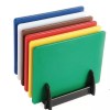 Set of 6 Professional Catering Colour Coded Chopping Boards with Rack