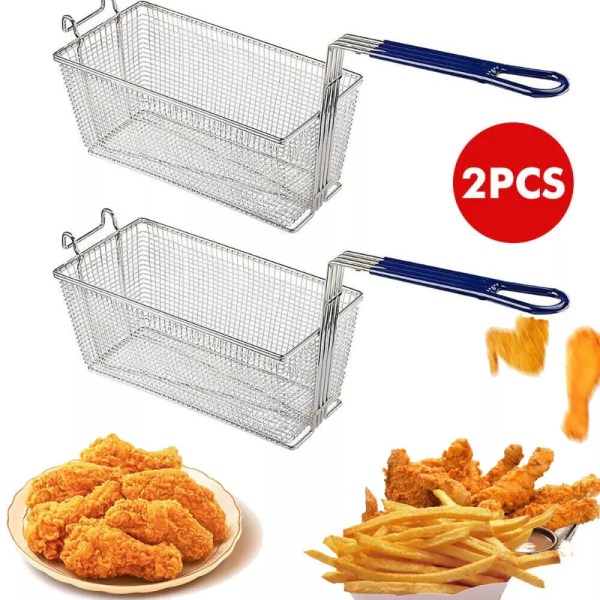 2 Commercial Frying Fryer Basket