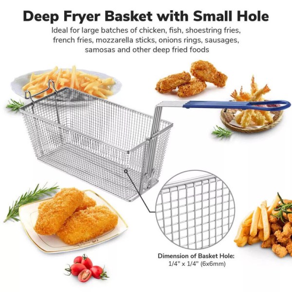 2 Commercial Frying Fryer Basket