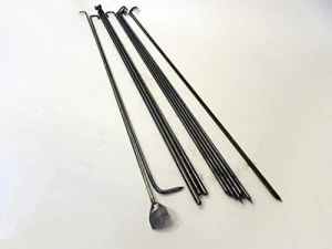 ACE Tandoor Skewers Stainless Steel Sheeks Kebab Seekhs Pack 12pcs Set Tandoori Naan