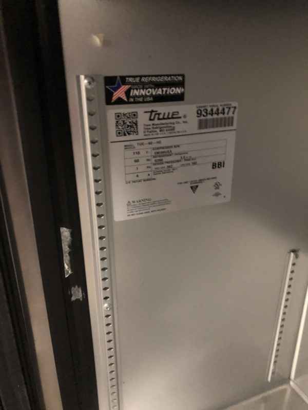 True Double Fronted Glass Door Fridge EU627
